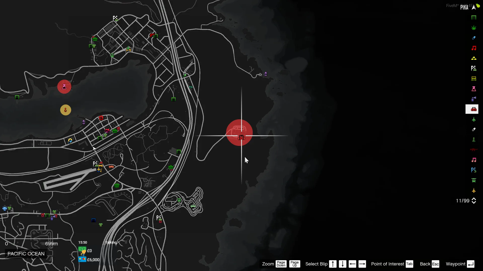 Sell waypoint