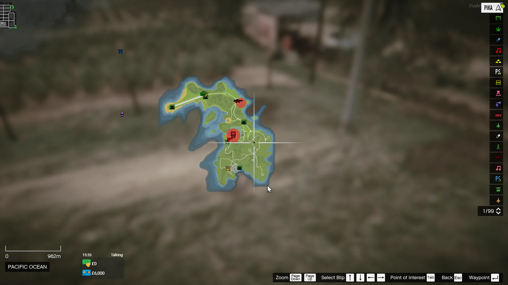 Gathing waypoint